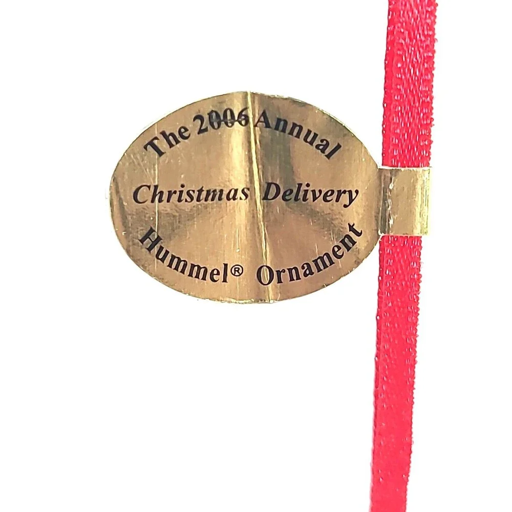 Danbury M.J. Hummel Christmas Ornament Tree 2006 MINT Riding Sleigh '06 Token